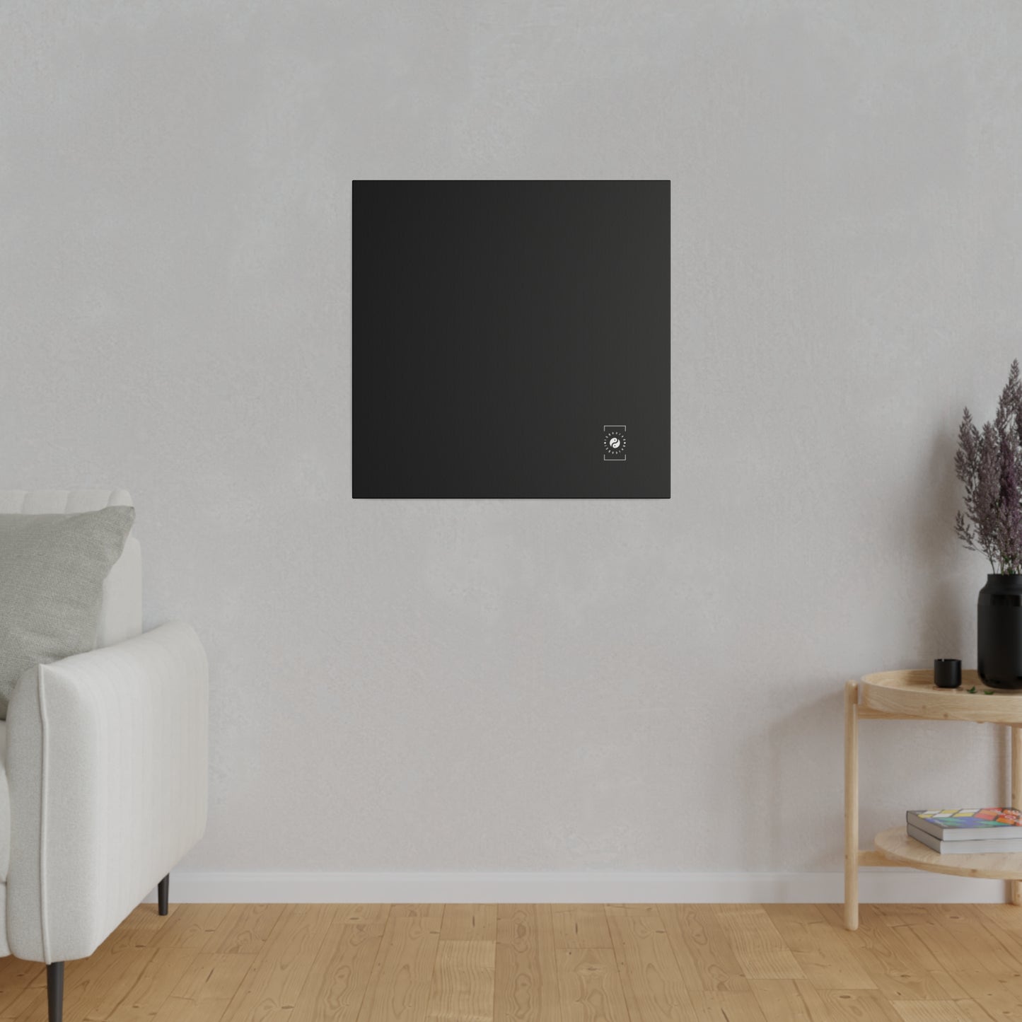 Pure Black - Art Print Canvas