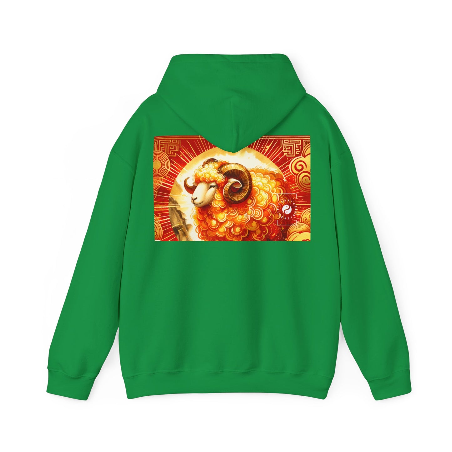 "Auspicious Gold of Divine Ewe: A Lunar New Year Revelry" - Hoodie