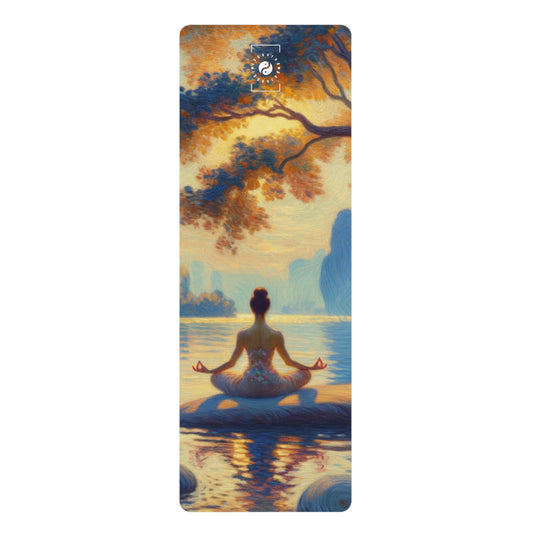 "Alignement des fleurs zen" - Tapis de yoga