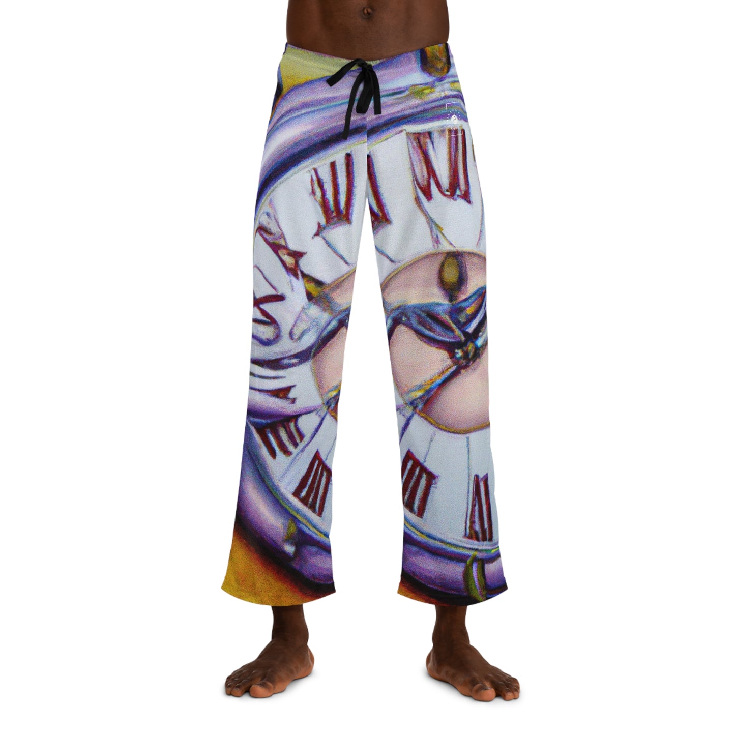 "Chrono Illusionist's Liquid Riddle" - men's Lounge Pants