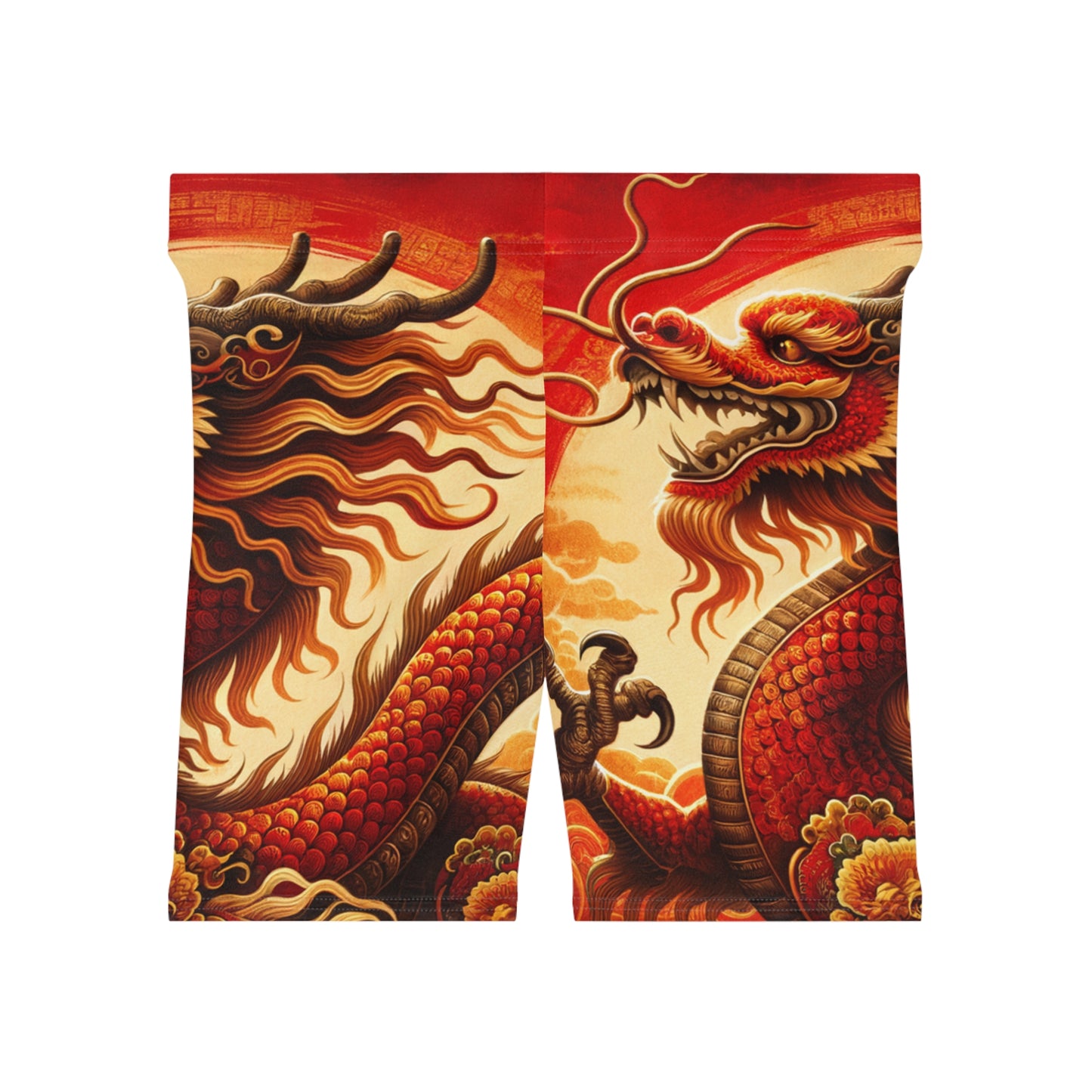 "Golden Dragon Dance in the Crimson Twilight" - Hot Yoga Short