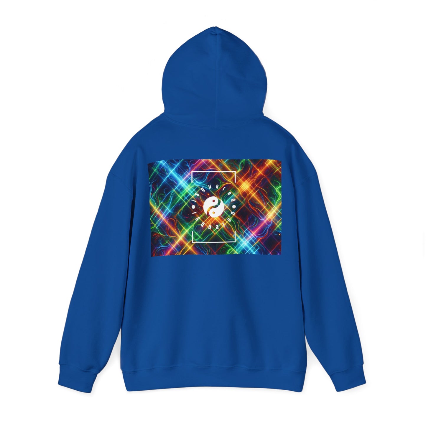 "Neon Plaid Luminosity Matrix" - Hoodie