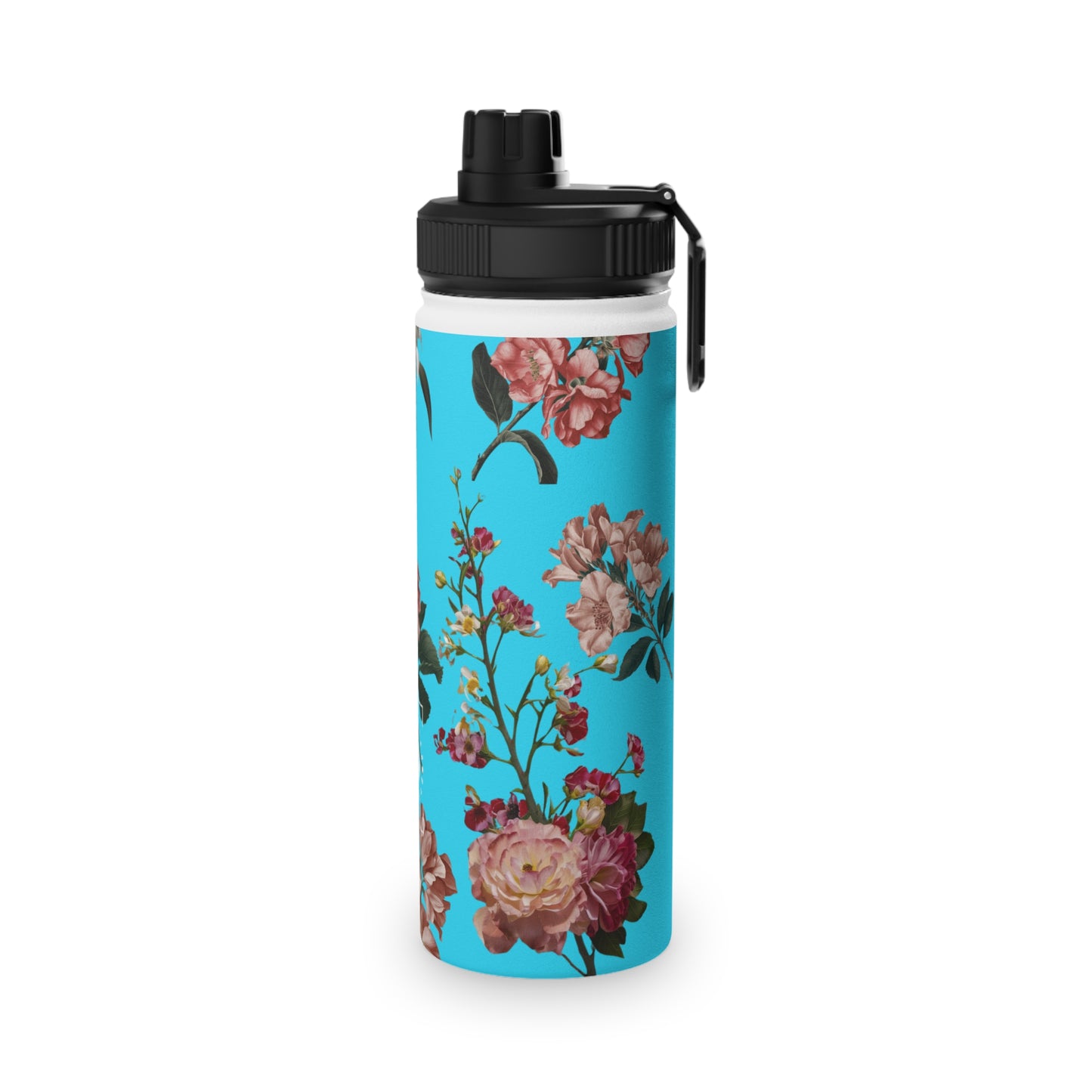 Botanicals on Azure - Sports Water Bottle