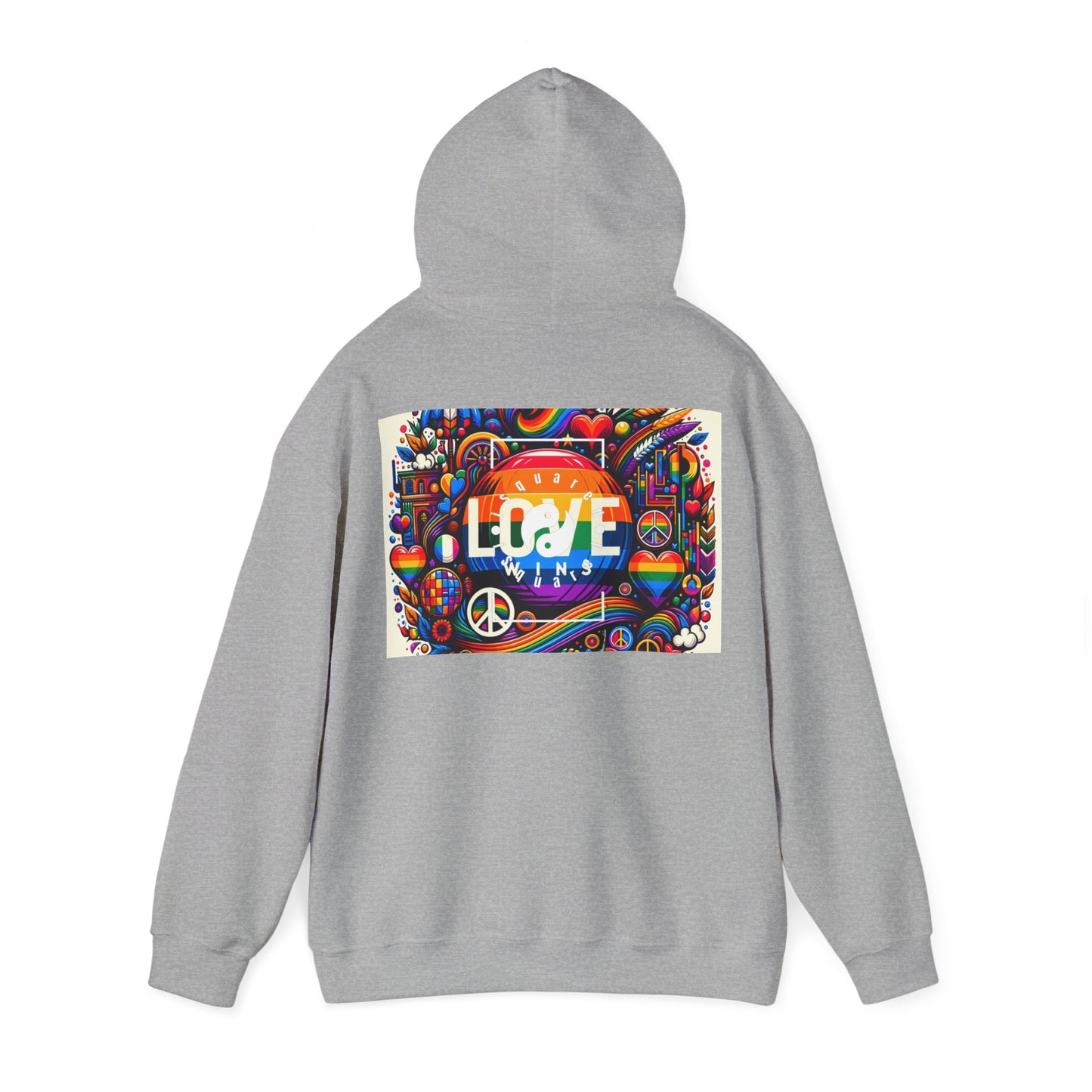 LOVE WINS - Sweat à capuche