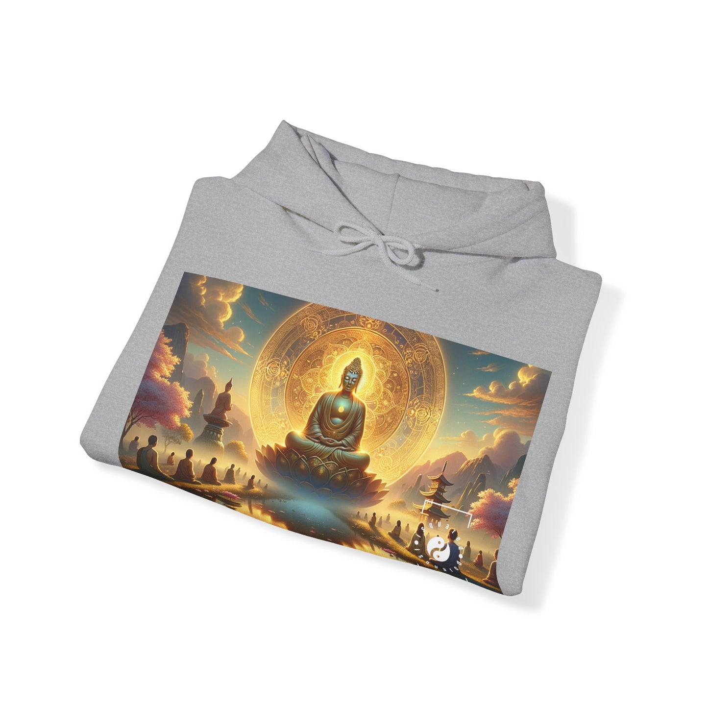 "Serenity in Transience: Illuminations of the Heart Sutra" - Hoodie