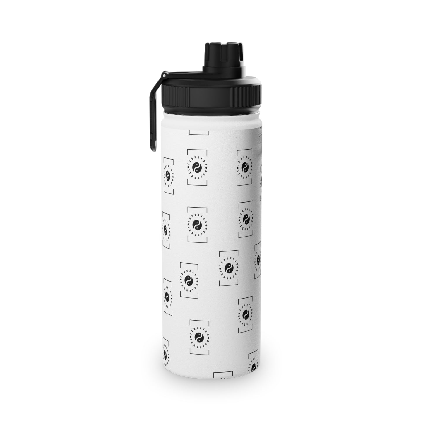 White iSquared Yoga - Sports Water Bottle