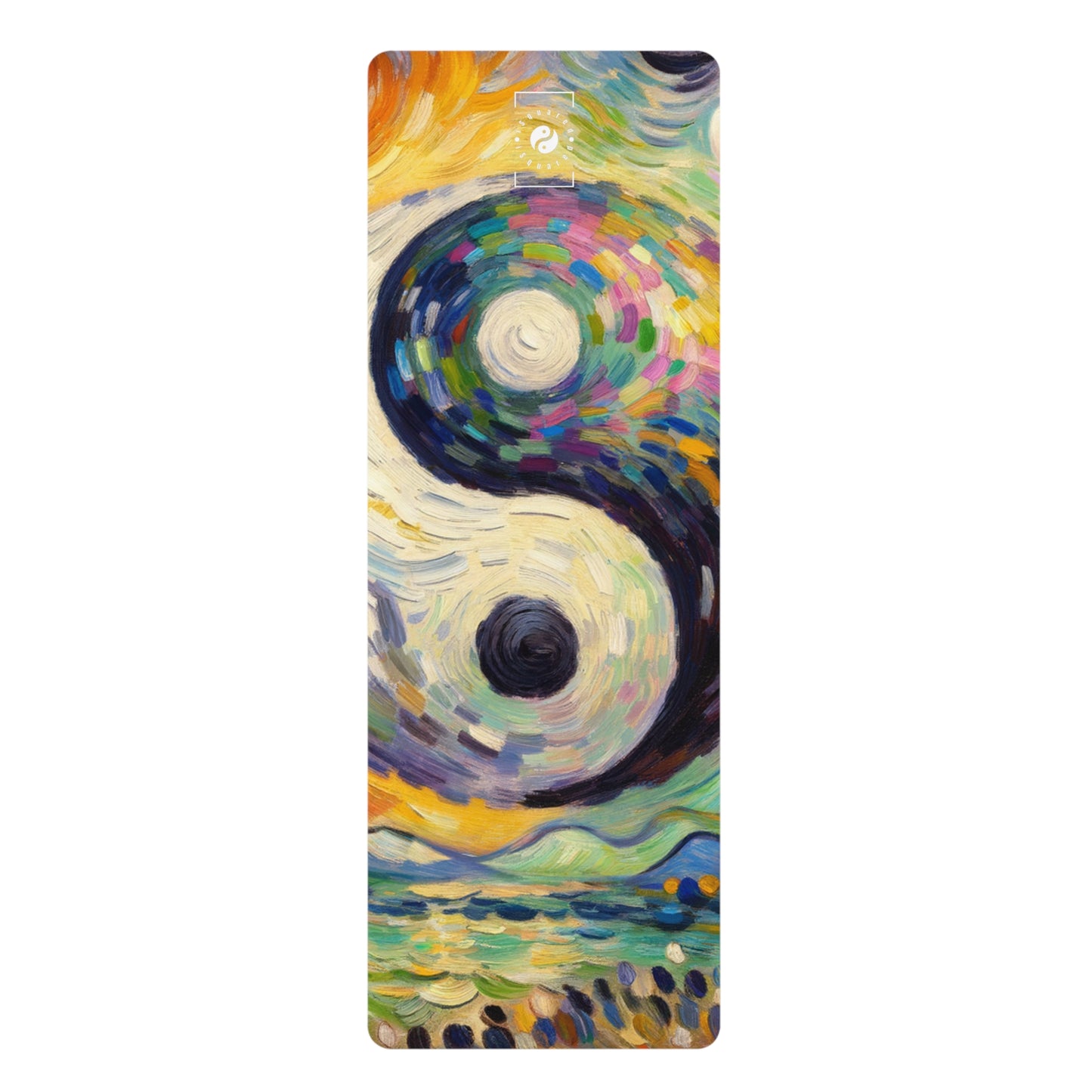 "Spectral Duality: An Impressionist Balance" - Yoga Mat