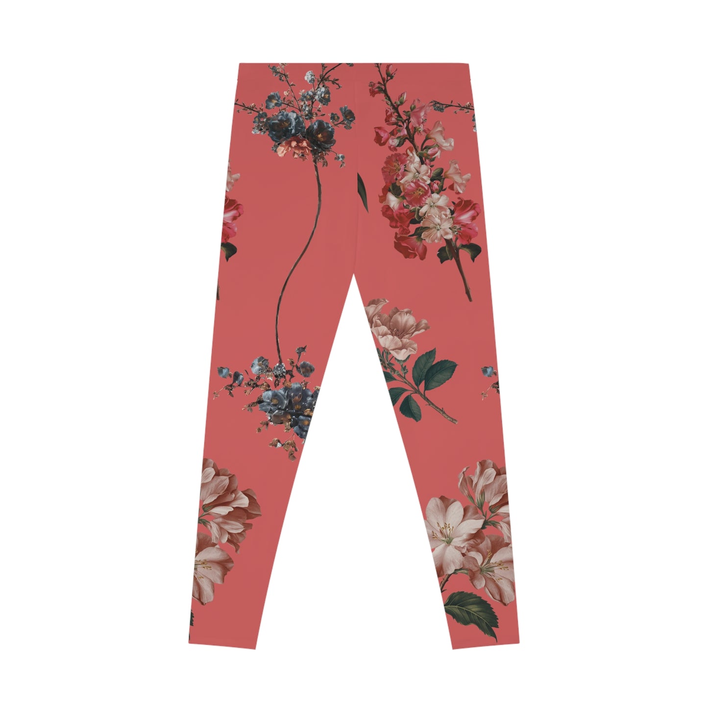 Botanicals on Coral - Unisex Tights