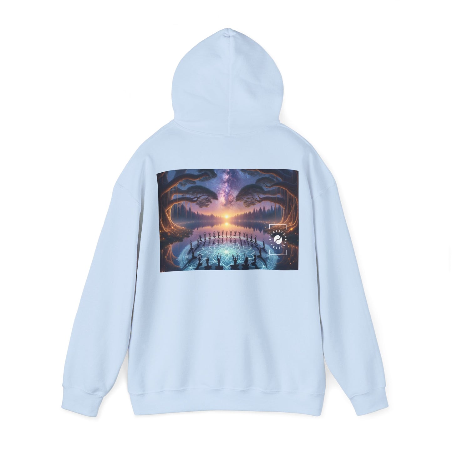 "Celestial Serenity: Mandala's Reflection" - Hoodie