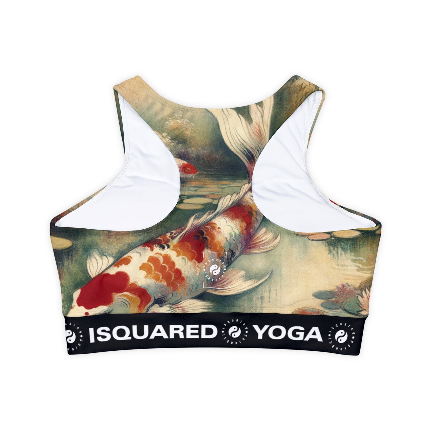 Koi Lily Pond - Lined & Padded Sports Bra