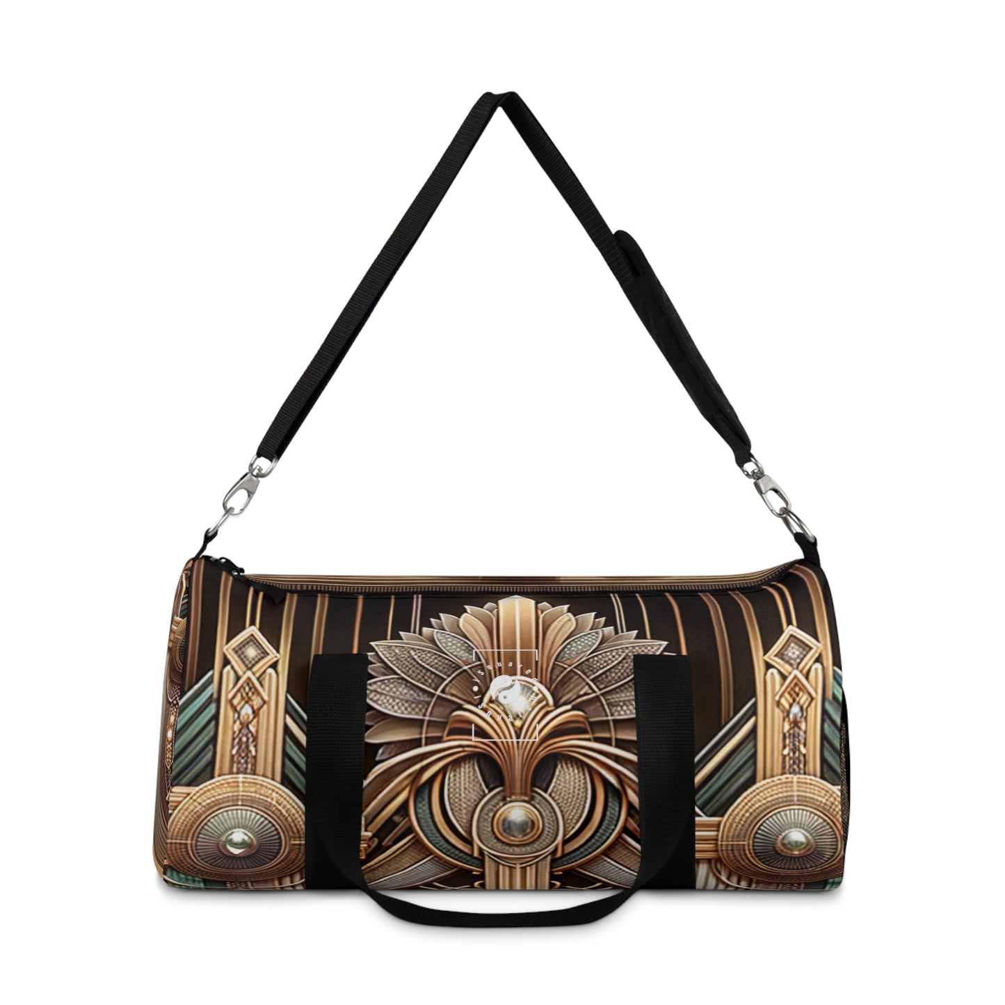 Deco Serenity: A Fusion of Opulence and Zen - Duffle Bag