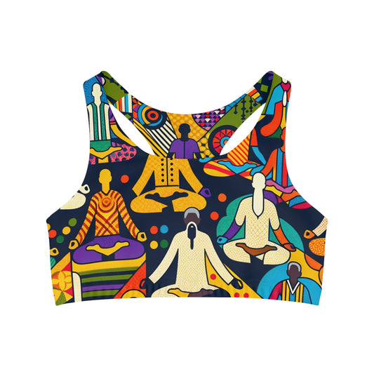 Vibrant Sadana: Prana in Nouveau Réalité - Seamless Sports Bra