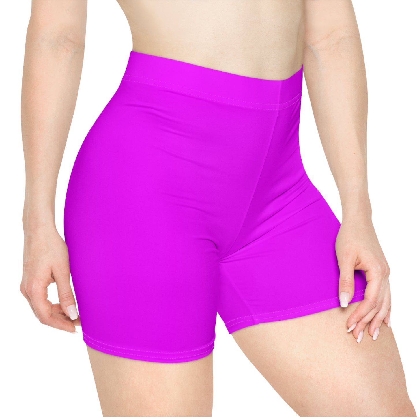 #f000ff Neon Purple - Hot Yoga Short