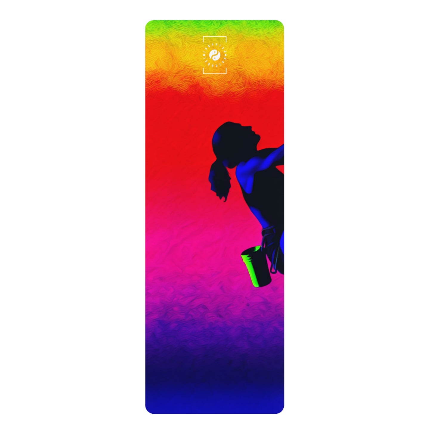 "Technicolour Ascent: The Digital Highline" - Yoga Mat