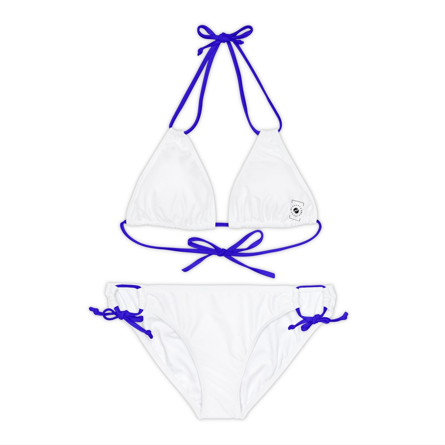Angel White - Lace-up Bikini Set
