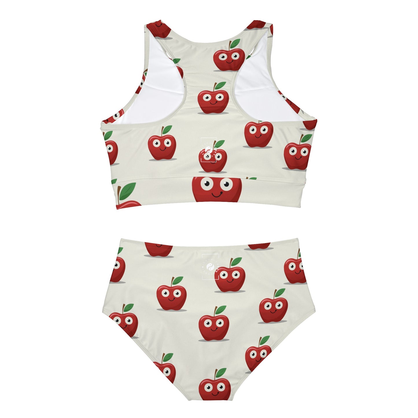 #E9E7DA Ivory + Apple - Hot Yoga Bikini Set