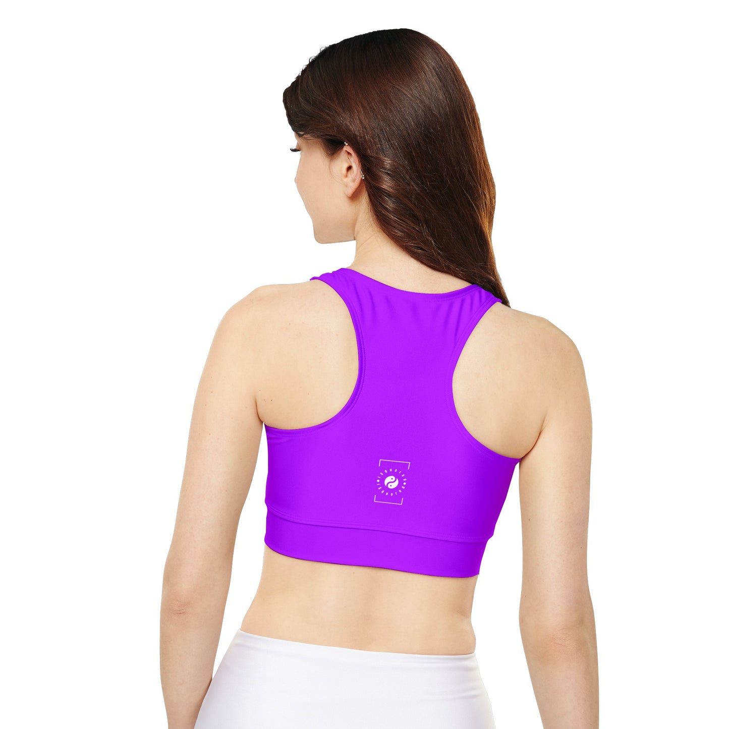 #BF00FF Electric Purple - Lined & Padded Sports Bra