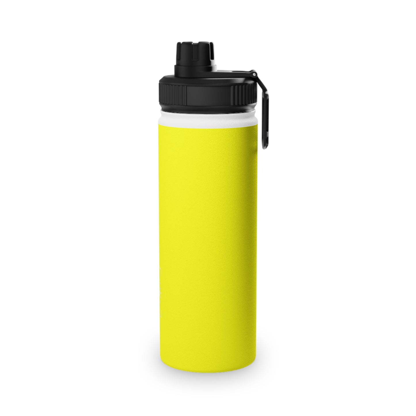 Neon Yellow FFFF00 - Sports Water Bottle