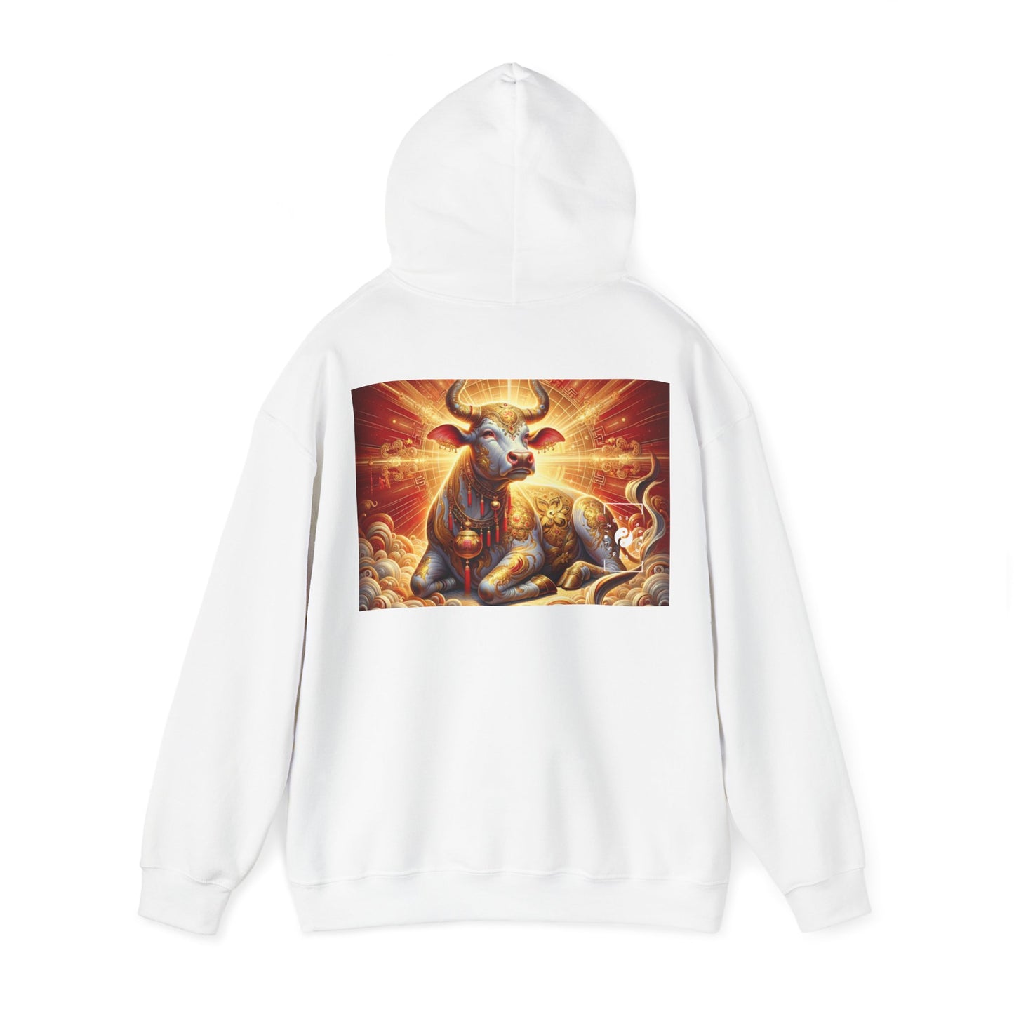 "Golden Euphoria: A Dance of the Divine Bovine" - Hoodie