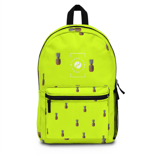 #D7FF11 Sharp Yellow + Pineapple - Backpack