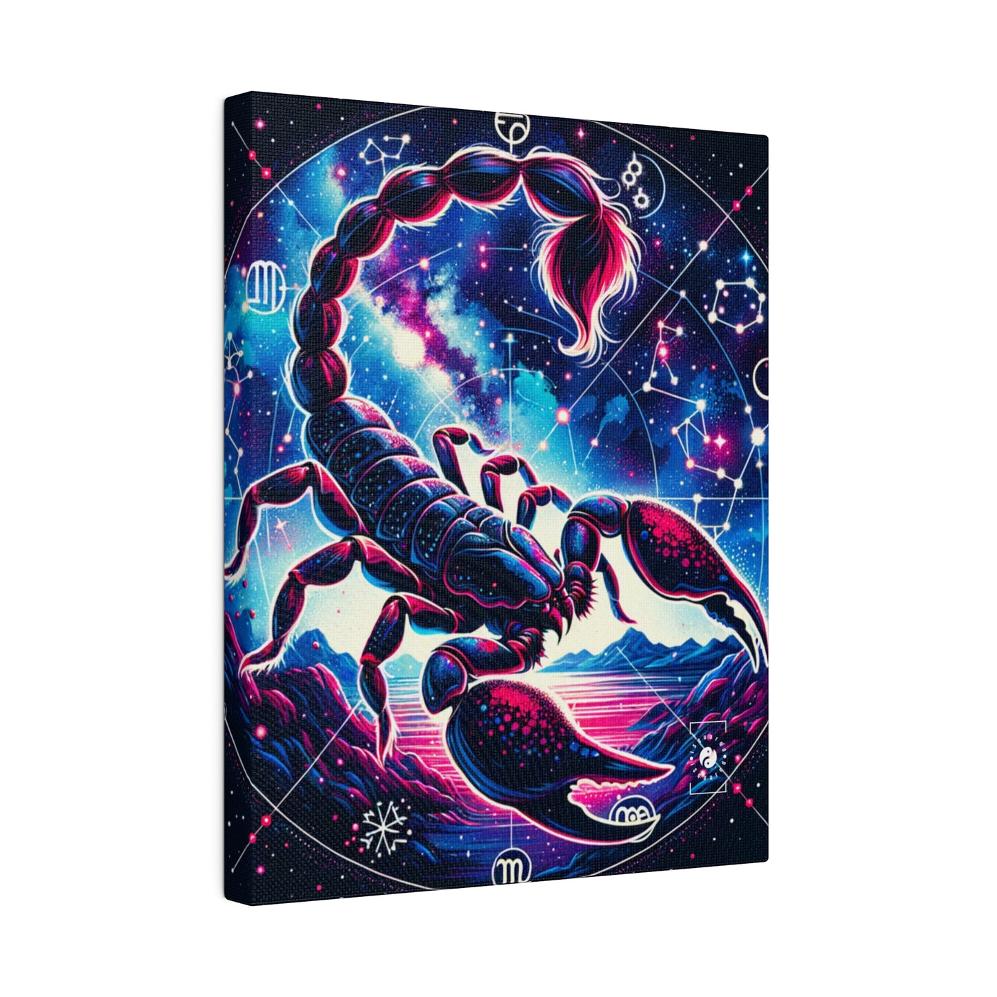 Crimson Scorpio - Art Print Canvas