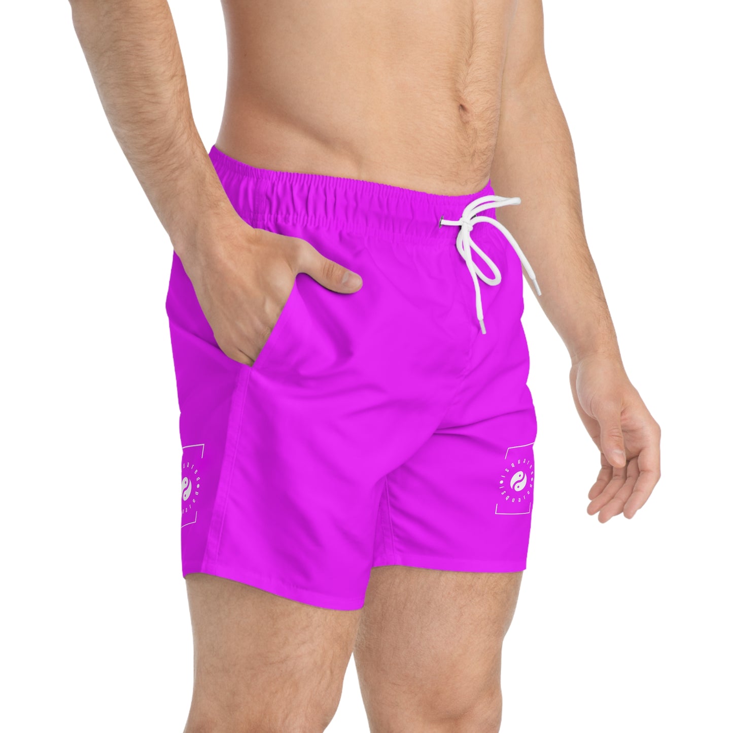 #f000ff Neon Purple - Swim Trunks for Men