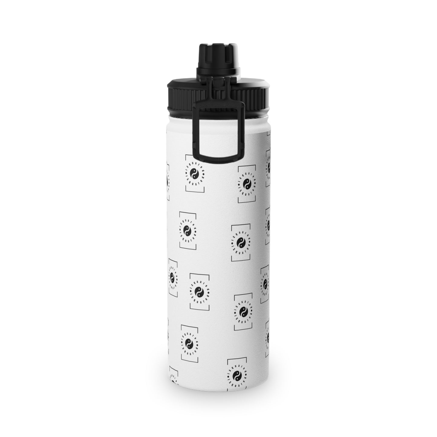 White iSquared Yoga - Sports Water Bottle