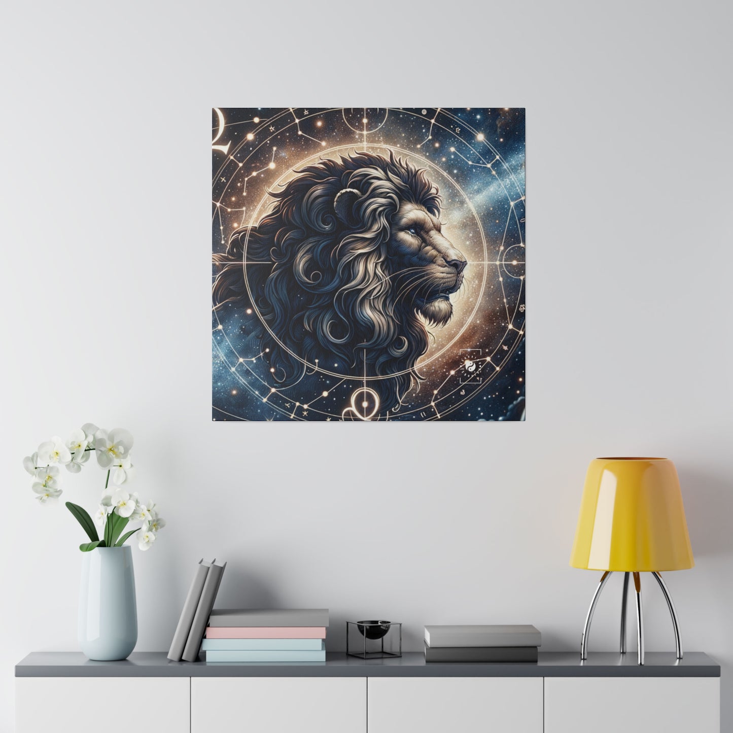 Celestial Leo Roar - Art Print Canvas