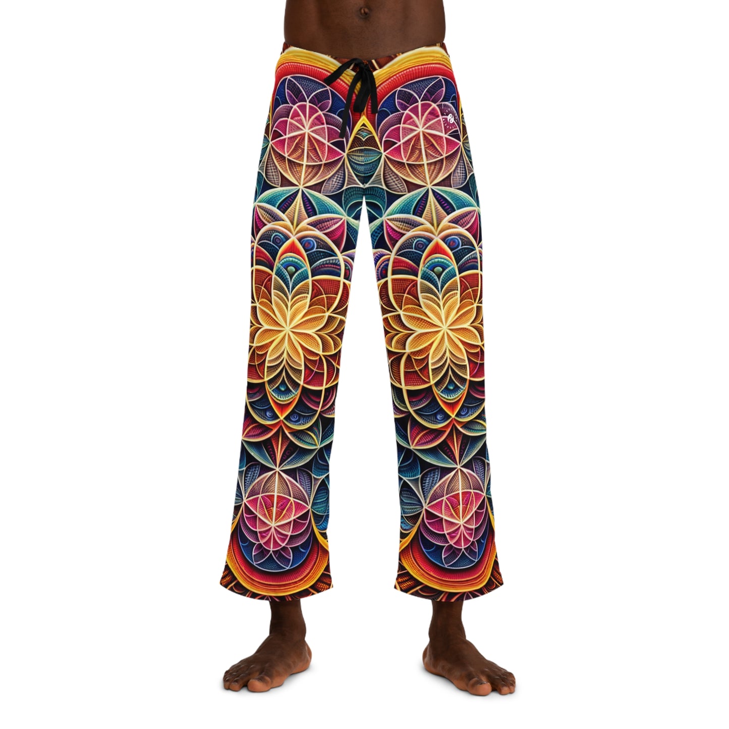 "Sacred Symmetry: Infinite Radiance of Love" - men's Lounge Pants