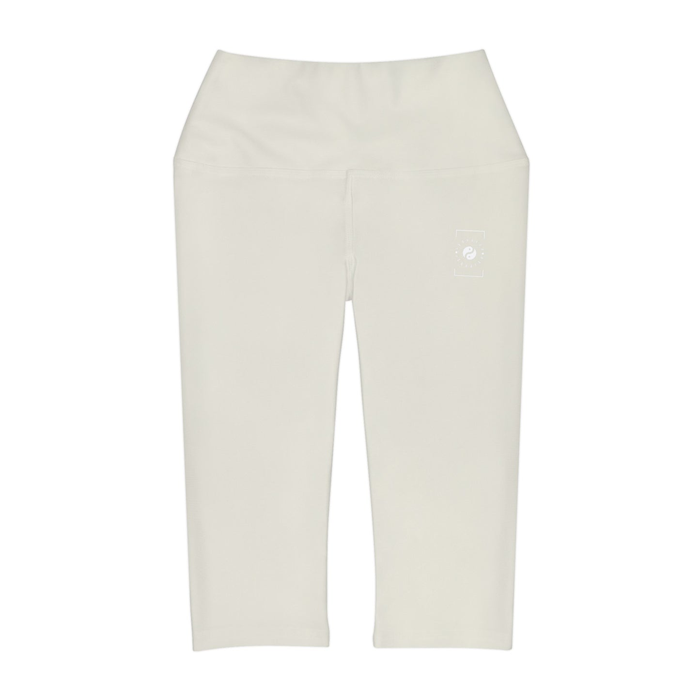 #E9E7DA Ivory - High Waisted Capri Leggings