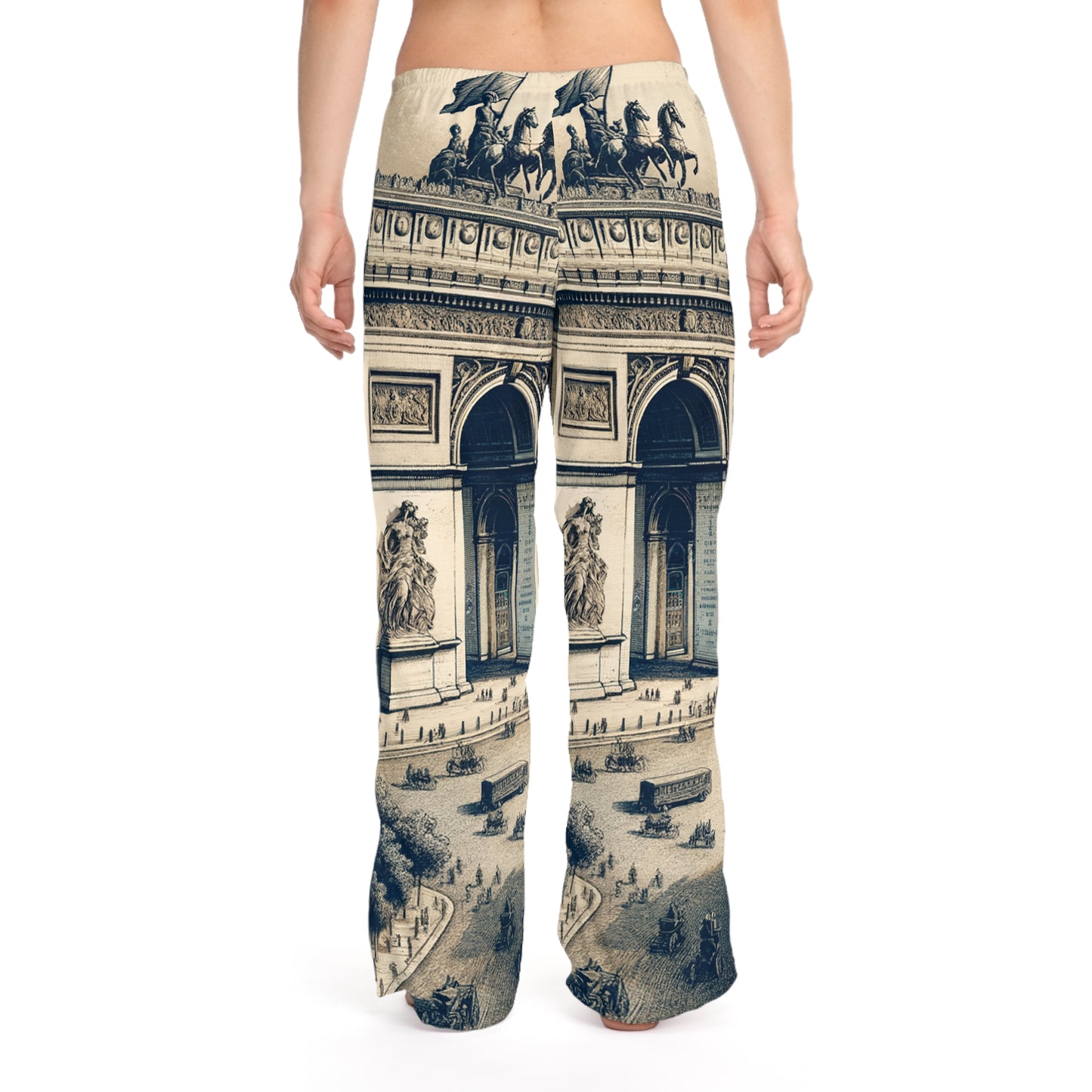 "Majesty of the Arc: A Napoleon Era Portrait" - Women lounge pants