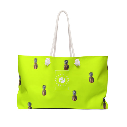 #D7FF11 Sharp Yellow + Pineapple - Casual Yoga Bag