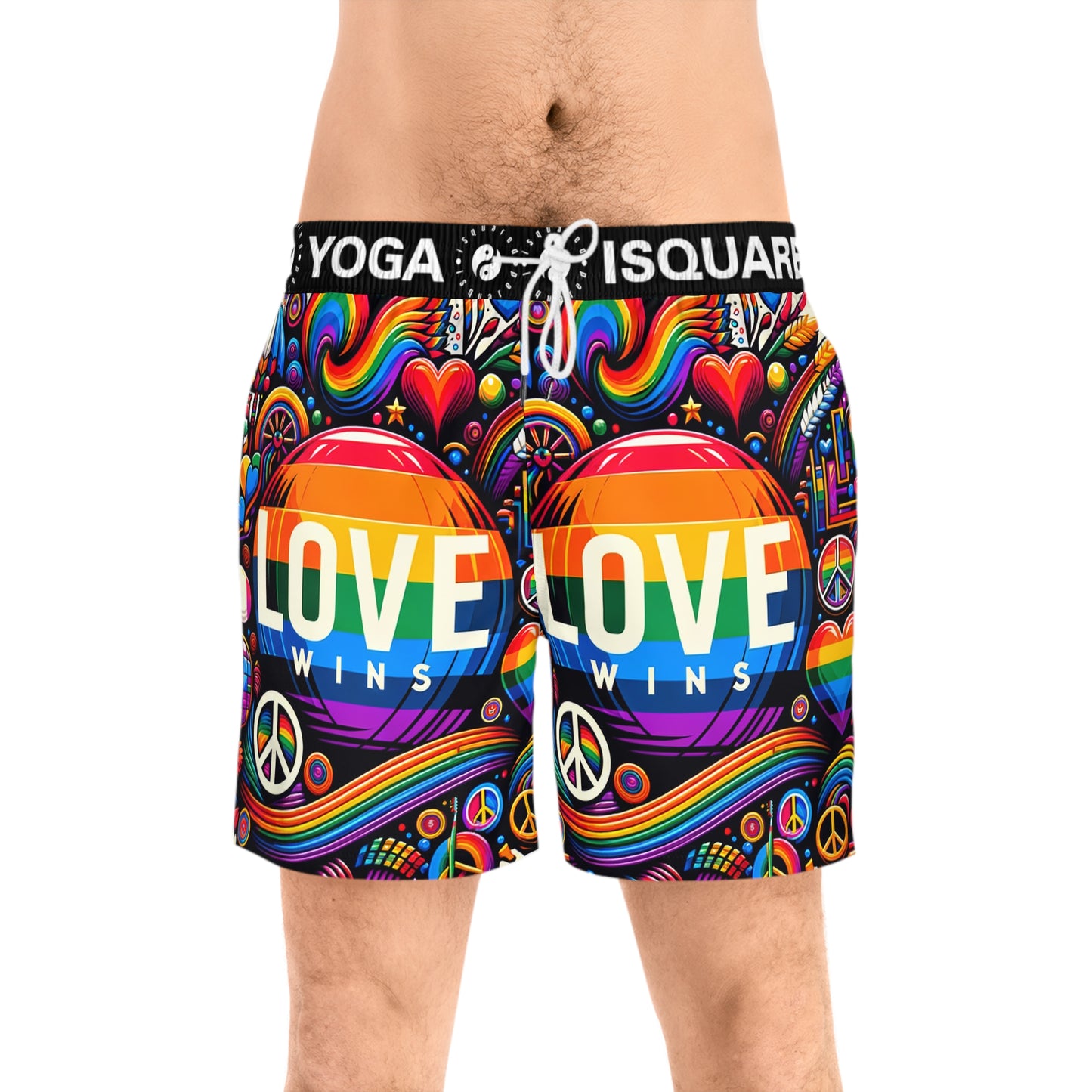 LOVE WINS - Swim Shorts (Mid-Length) for Men