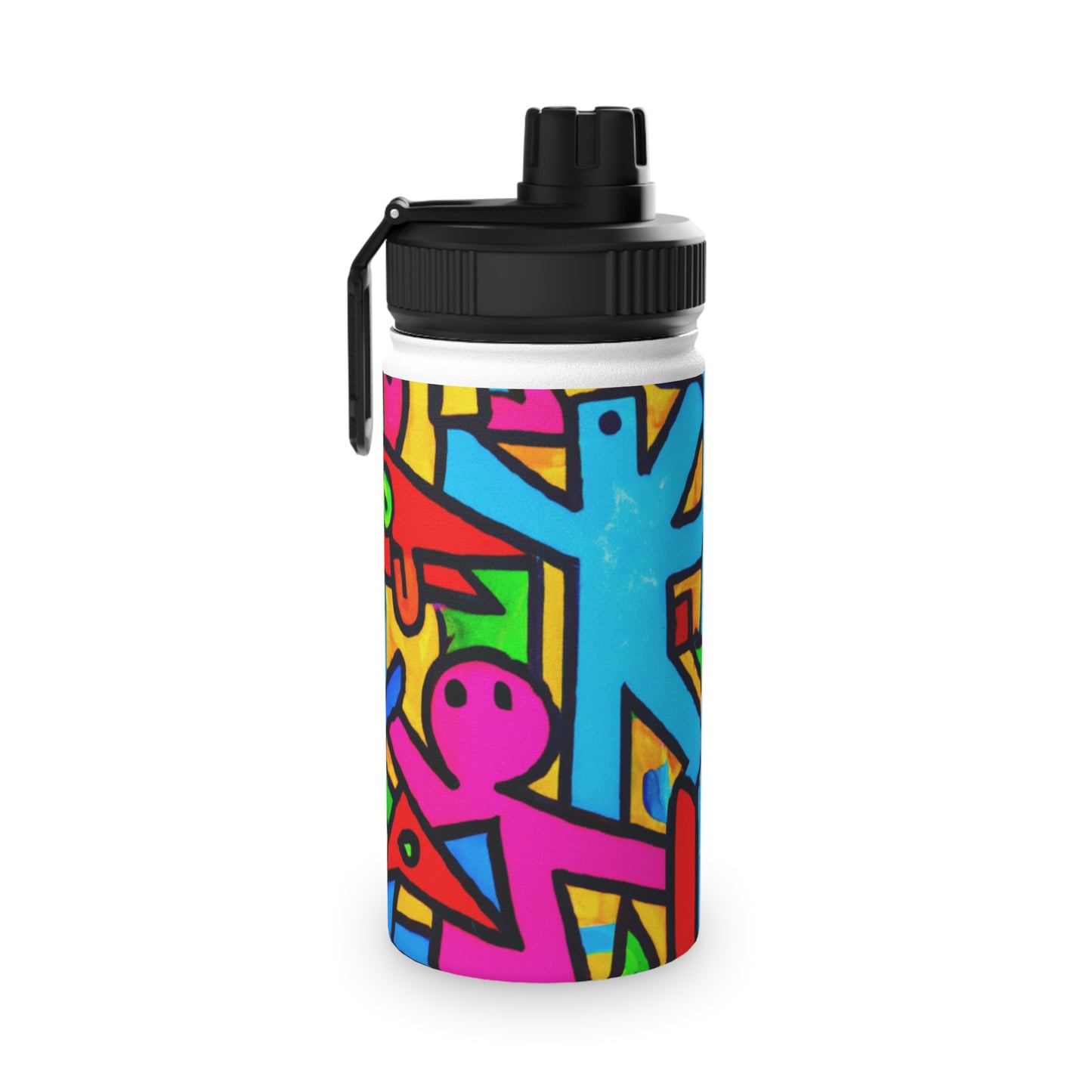 symbols of happiness - Sports Water Bottle