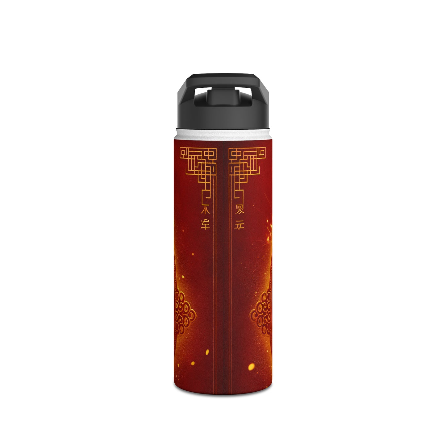 "Golden Emissary: A Lunar New Year's Tribute" - Water Bottle