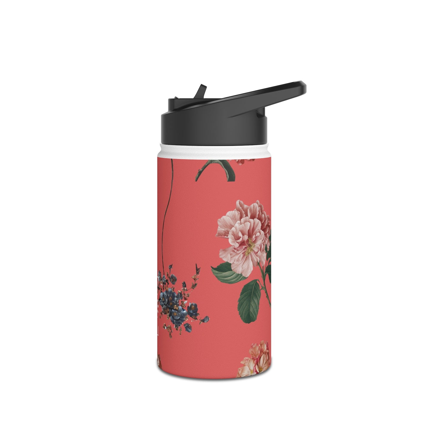 Botanicals on Coral - Water Bottle