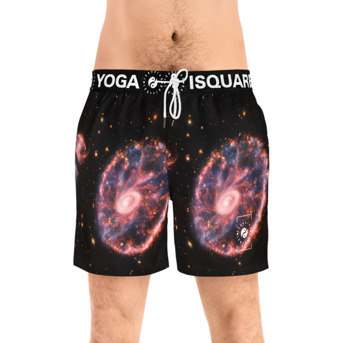 Cartwheel Galaxy (NIRCam and MIRI Composite Image) - Swim Shorts (Mid-Length) for Men