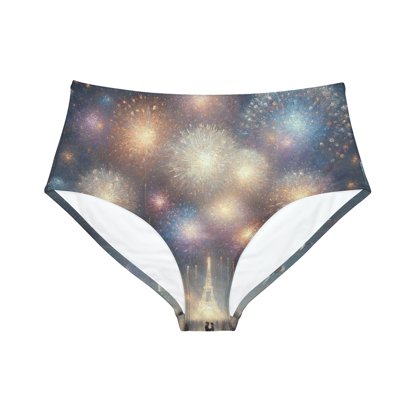 "Manet's Midnight Marvels" - High Waisted Bikini Bottom