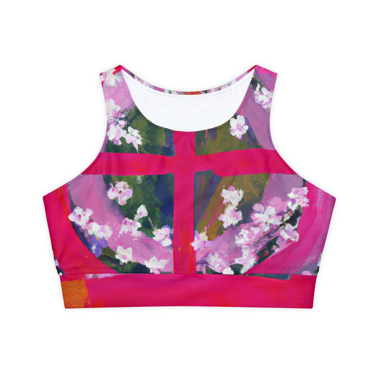 "Bloom Resurgence" - Lined & Padded Sports Bra