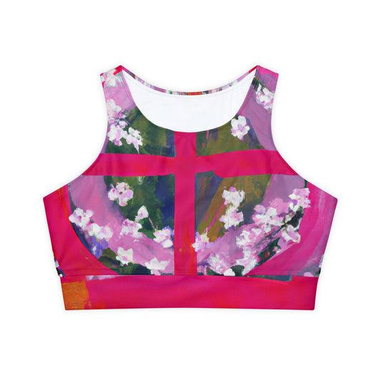 "Bloom Resurgence" - Lined & Padded Sports Bra