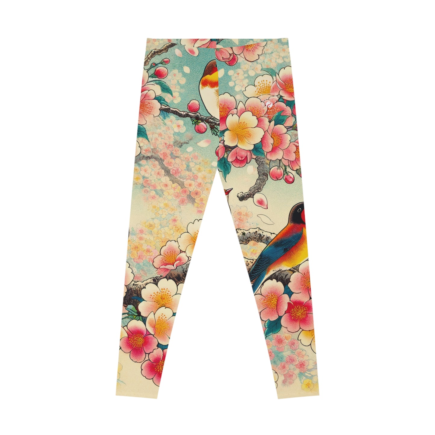 "Verdant Whispers: Sakura Chirping" - Unisex Tights