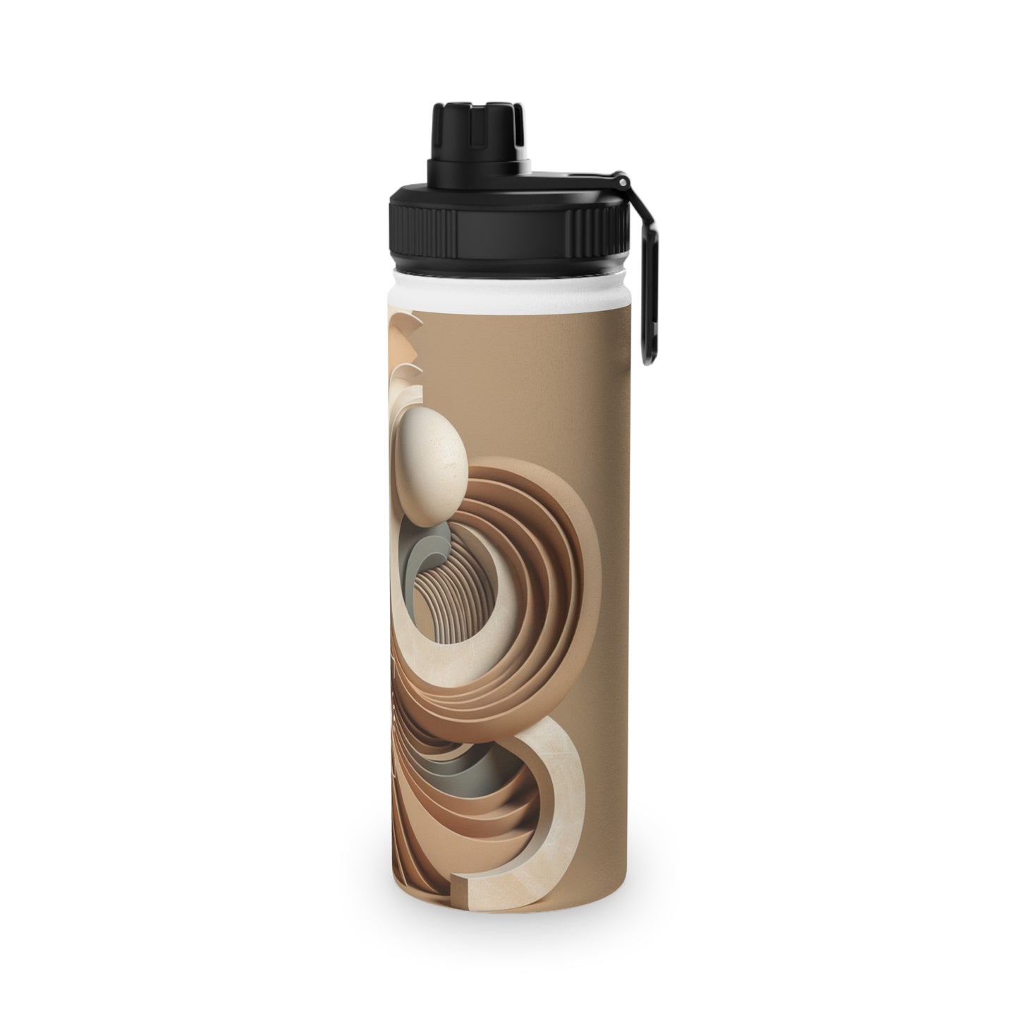 "Hepworth Hues: An Earth Tone Symphony" - Sports Water Bottle