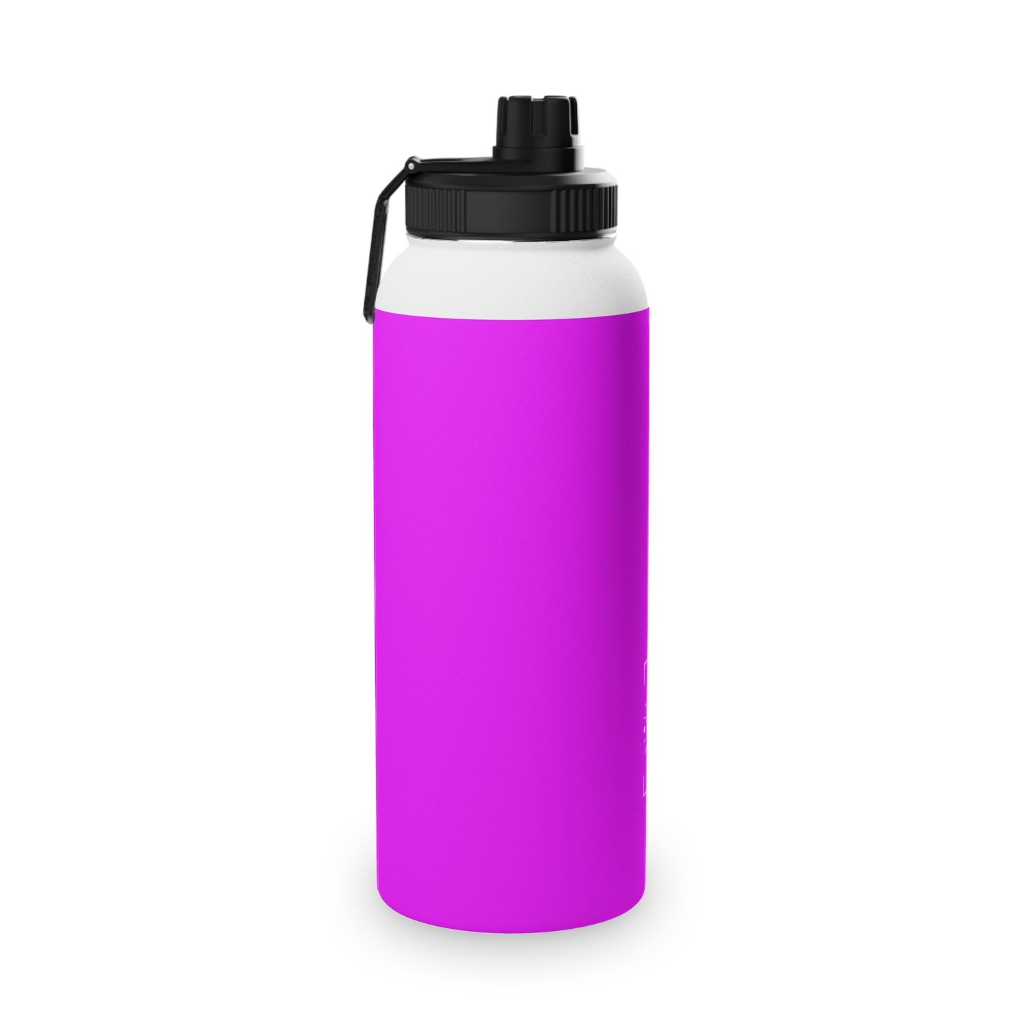 #f000ff Neon Purple - Sports Water Bottle