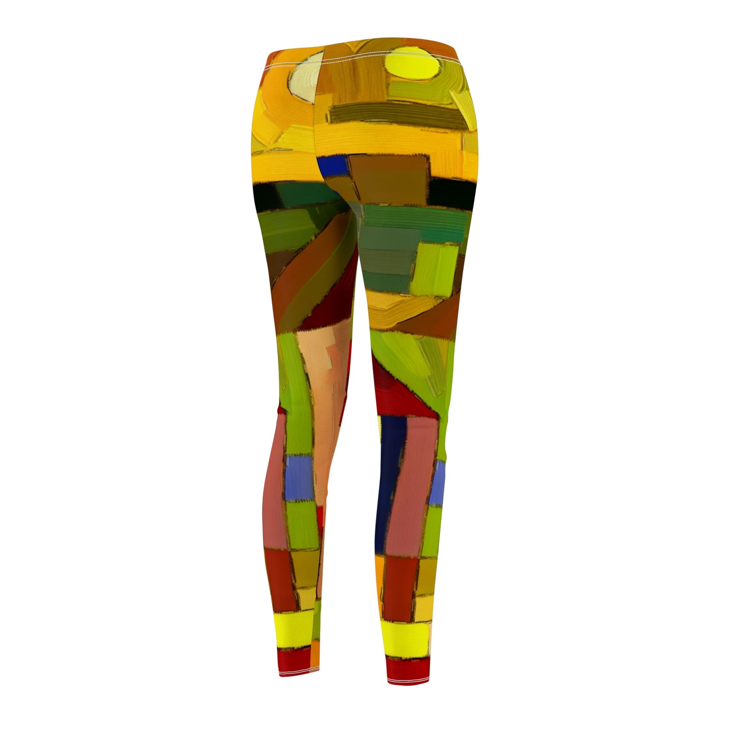 "Earthen Adobes in Hues of Hundertwasser" - Casual Leggings