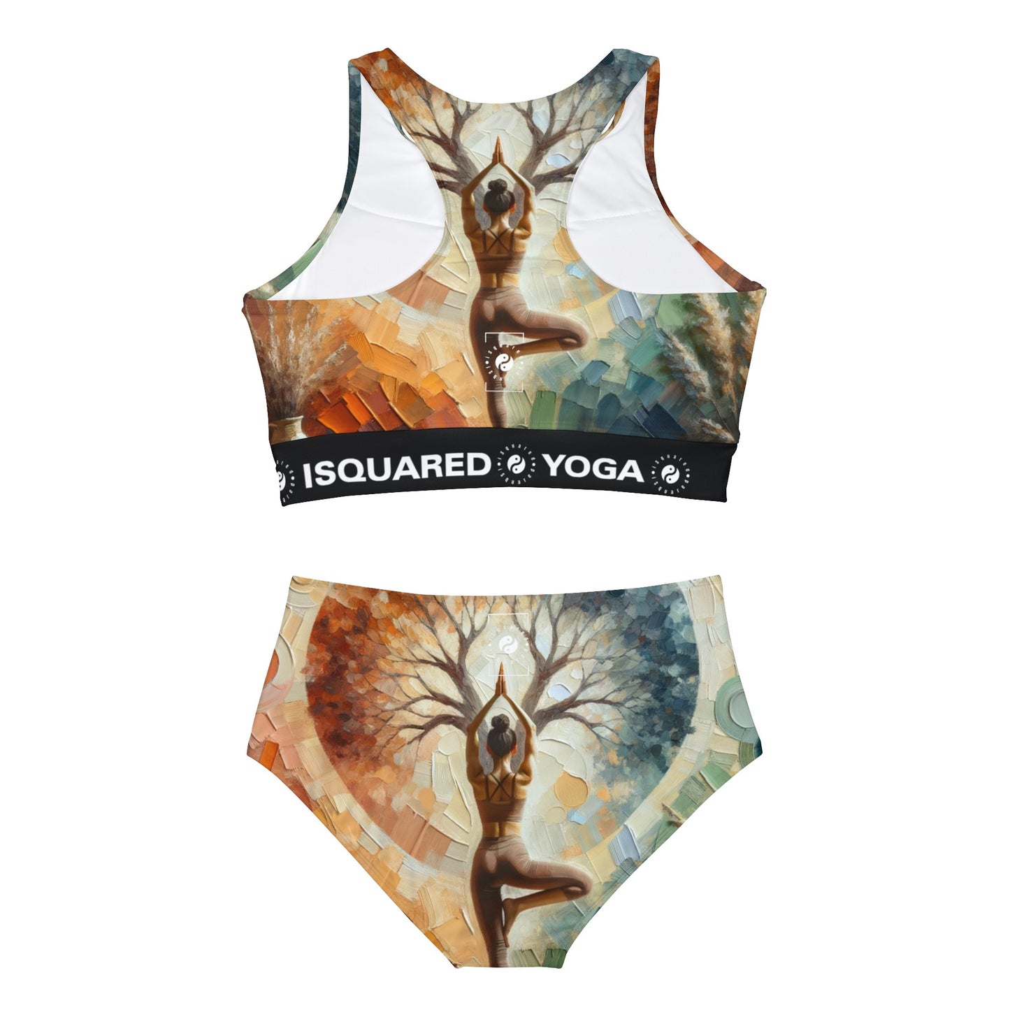 "Stability in Surrender: Vrikshasana in Harmony with Earth" - Hot Yoga Bikini Set