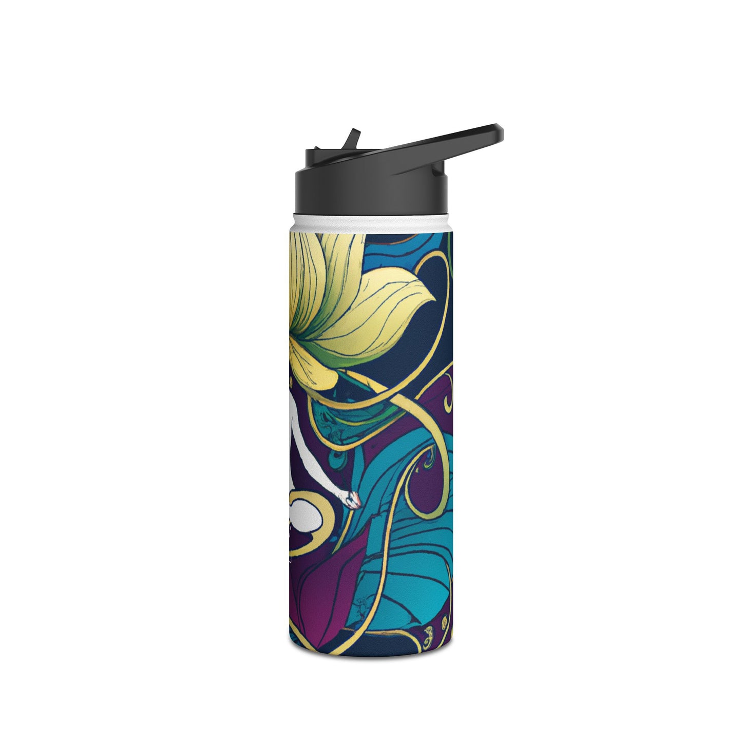 "Lotus Serenity Dance" - Water Bottle