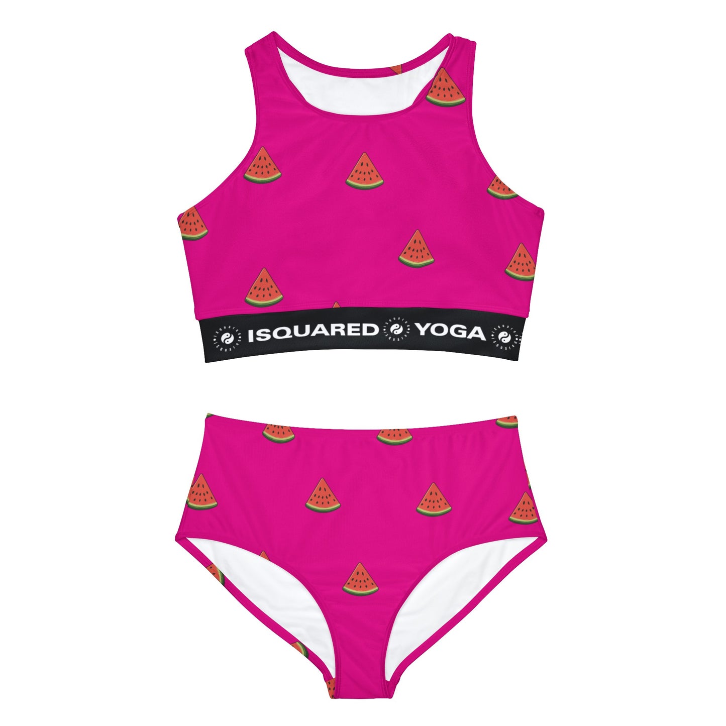 #DF0086 Pink + Watermelon - Hot Yoga Bikini Set