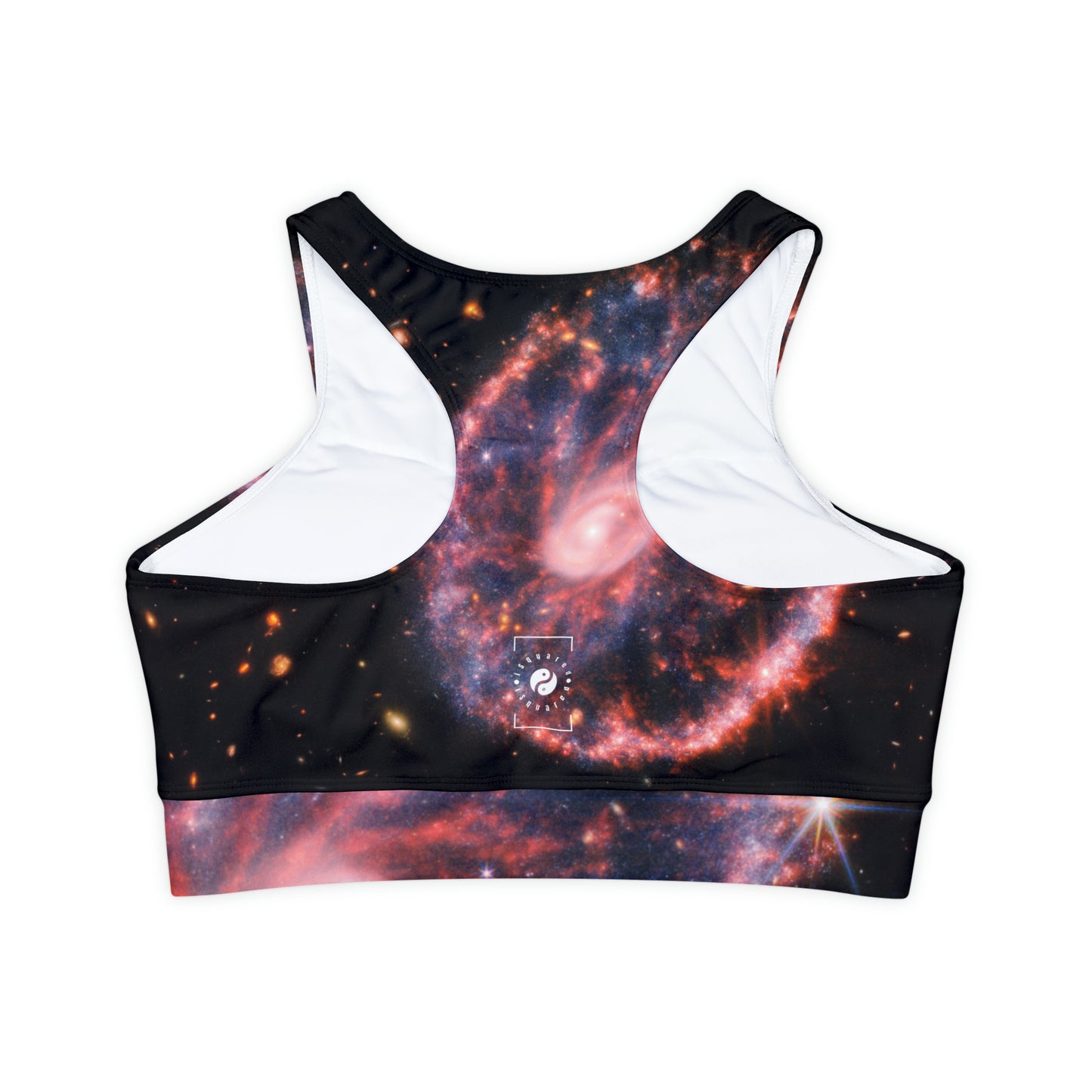 Cartwheel Galaxy (NIRCam and MIRI Composite Image) - Lined & Padded Sports Bra