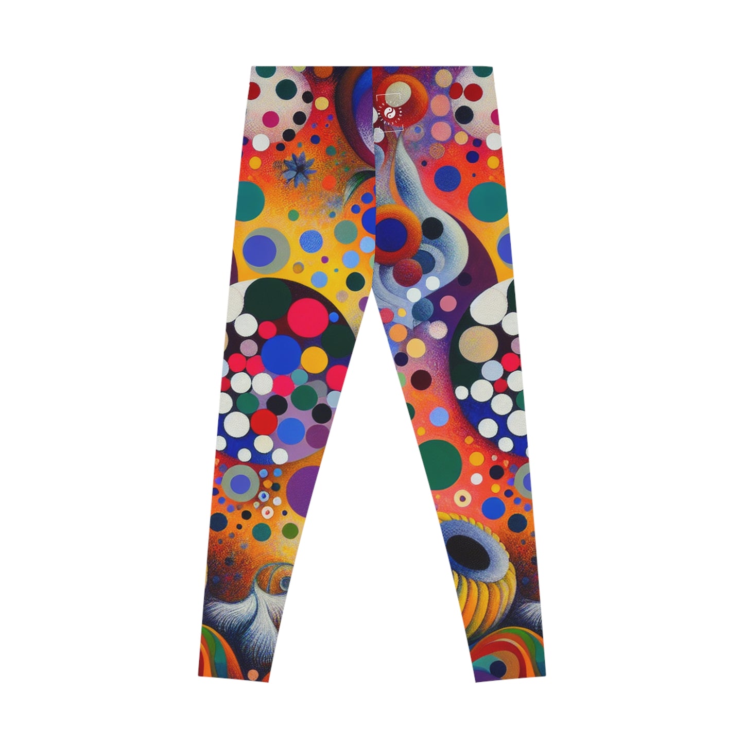 "Polka Petals in Yogic Surrealism: An Artistic Salute to Kusama and Kahlo" - Unisex Tights