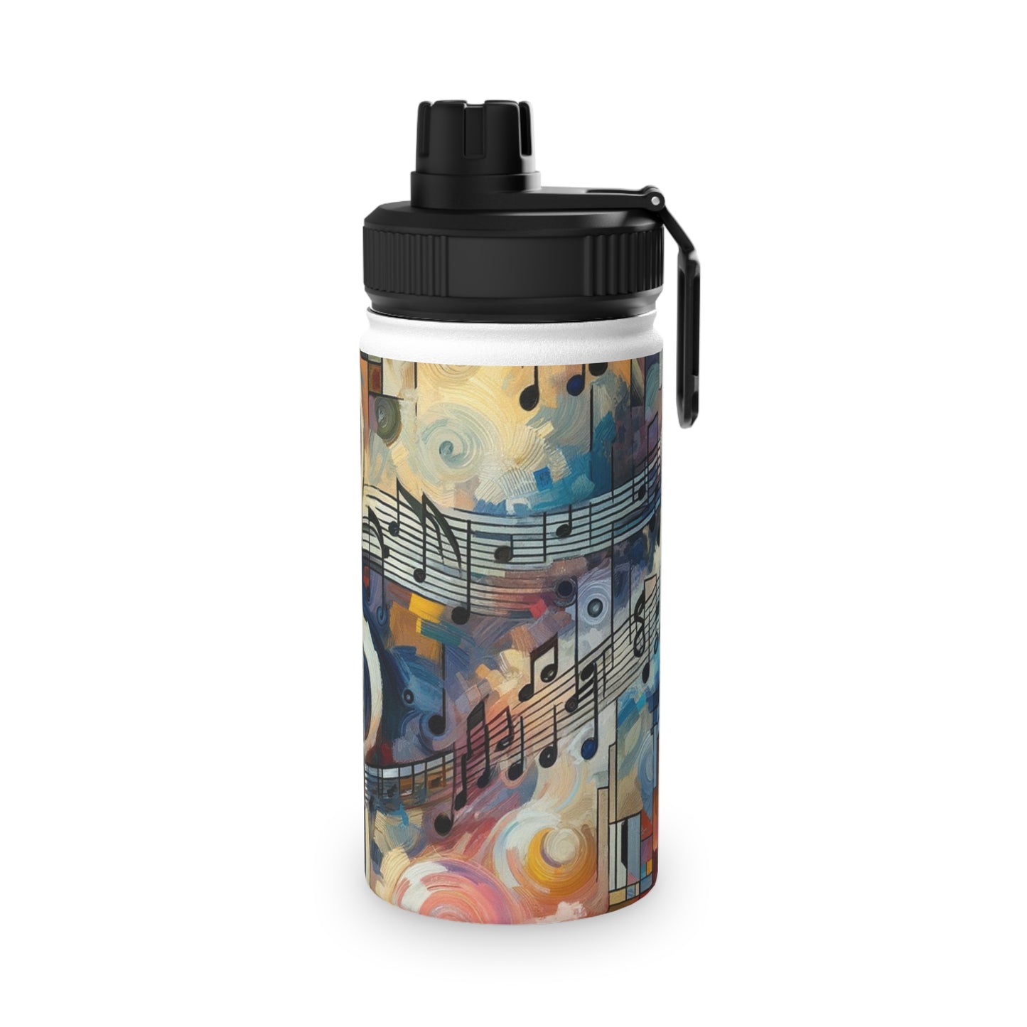 "Melodic Abstraction: Kandinsky's Symphony" - Sports Water Bottle